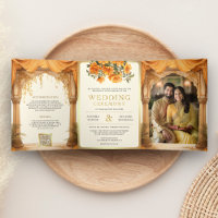 Marigold Floral Yellow South Indian Mandap Wedding