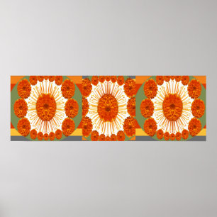 MARIGOLD Flower Show :   Decorative Art Poster