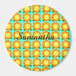 Marigold Flowers Magnet