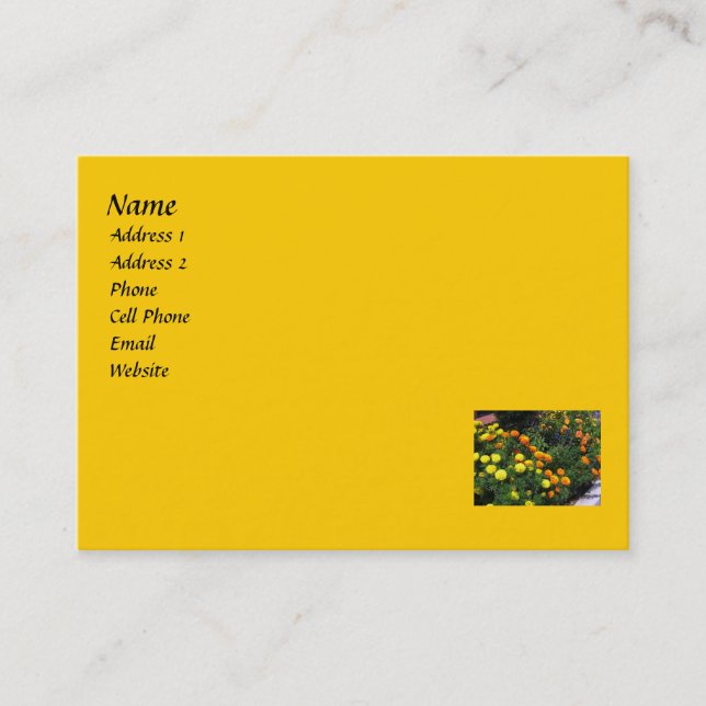 Marigold Garden Business Card (Front)