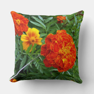 marigold in the sun throw pillow