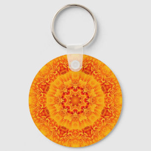 Marigold Mandala Keychain