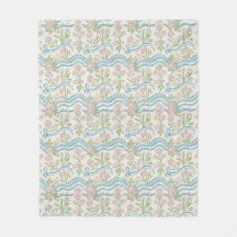 Marigold preppy grandmillennial floral wavy stripe