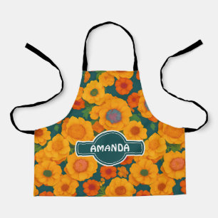 Marigold Rainbow Colourful Personalized Pattern Apron