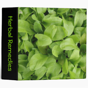 Marigold Seedlings Herbal Remedies Custom Binder