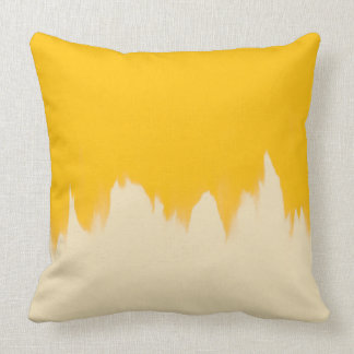 Marigold Smear Throw Pillow