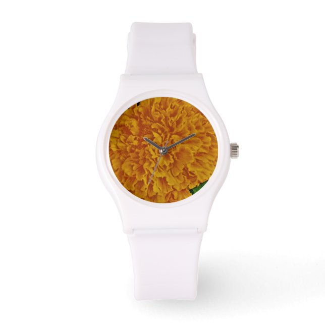 Marigold Vintage Seed Packet Watch (Front)