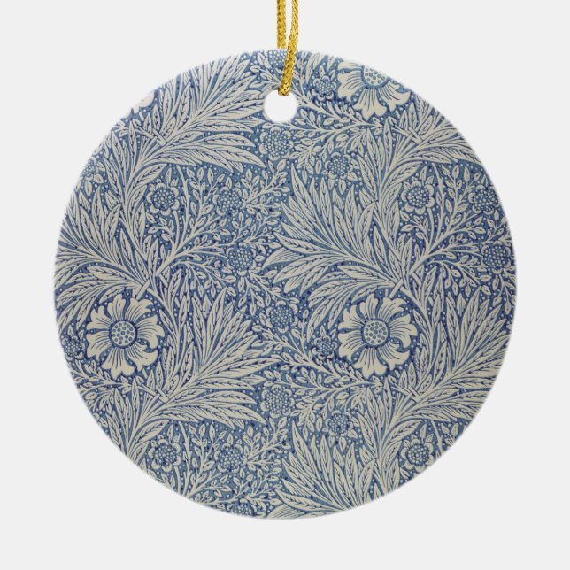 'Marigold' wallpaper design, 1875 Ceramic Ornament (Front)