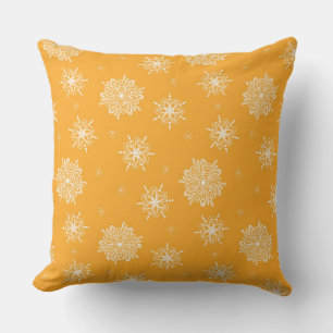 Marigold Whimsical Celestial Floral 20"x20" Throw Pillow
