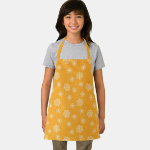 Marigold Whimsical Celestial Floral Kids Apron