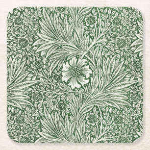 Marigold, William Morris Square Paper Coaster