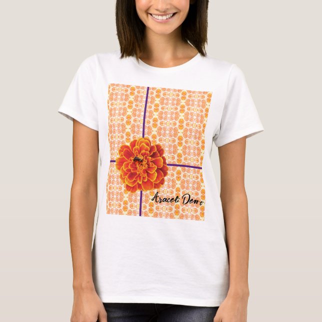Marigolds and Bee T-Shirt (Front)
