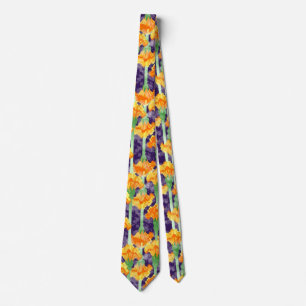 Marigolds and Moonbeams Tie