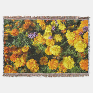 Marigolds Throw Blanket