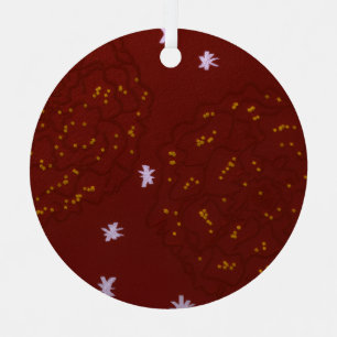 Marigolds with Stars Metal Ornament