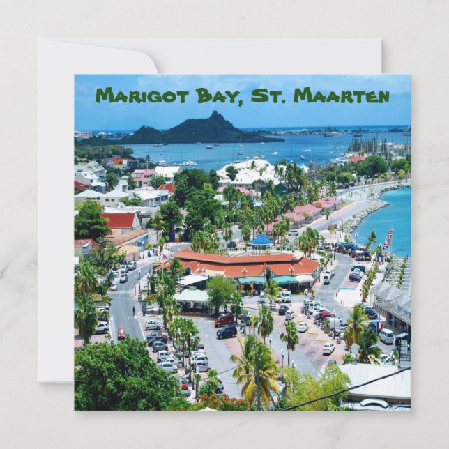  Marigot Bay, St. Maarten note card (Front)