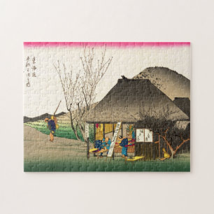 Mariko Station Tokaido Road 1833 Jigsaw Puzzle