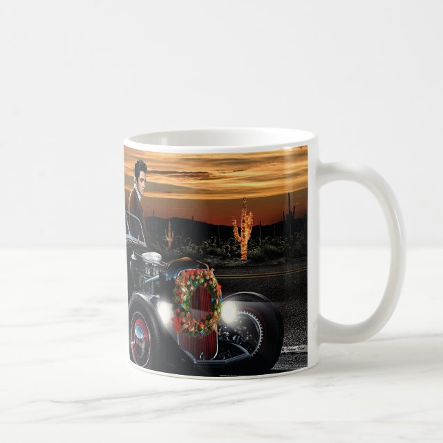 Marilyn and Elvis Christmas Joy Ride Coffee Mug (Right)