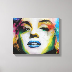 Marilyn Art Premium Wrapped Canvas (Gloss)
