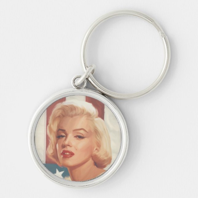 Marilyn Flag Keychain (Front)