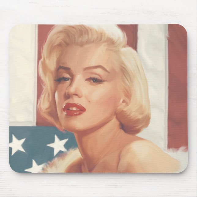 Marilyn Flag Mouse Pad (Front)