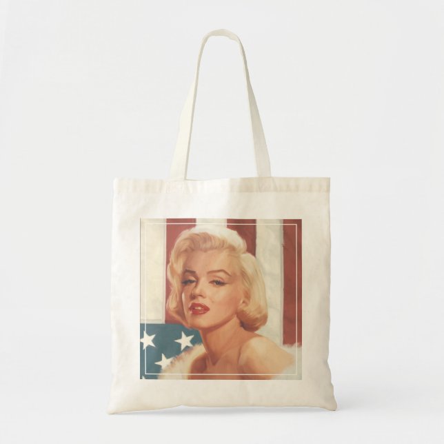 Marilyn Flag Tote Bag (Front)