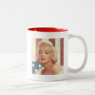 Marilyn Flag Two-Tone Coffee Mug