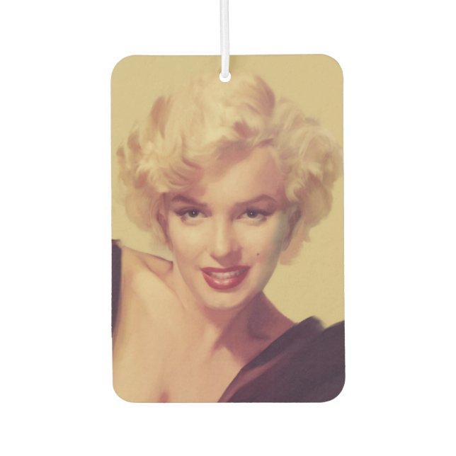 Marilyn in Black Air Freshener (Front)