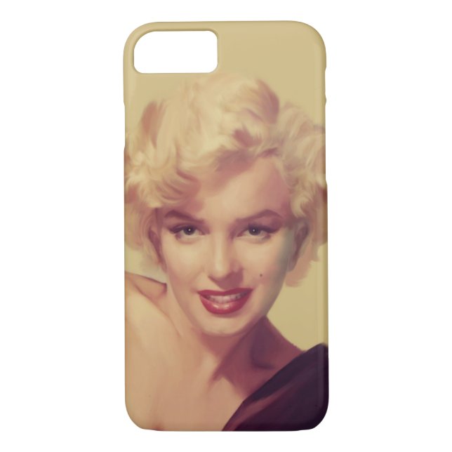 Marilyn in Black Case-Mate iPhone Case (Back)