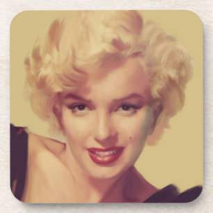 Marilyn in Black Coaster