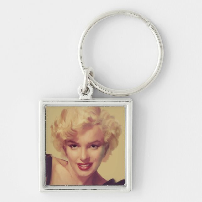 Marilyn in Black Keychain (Front)