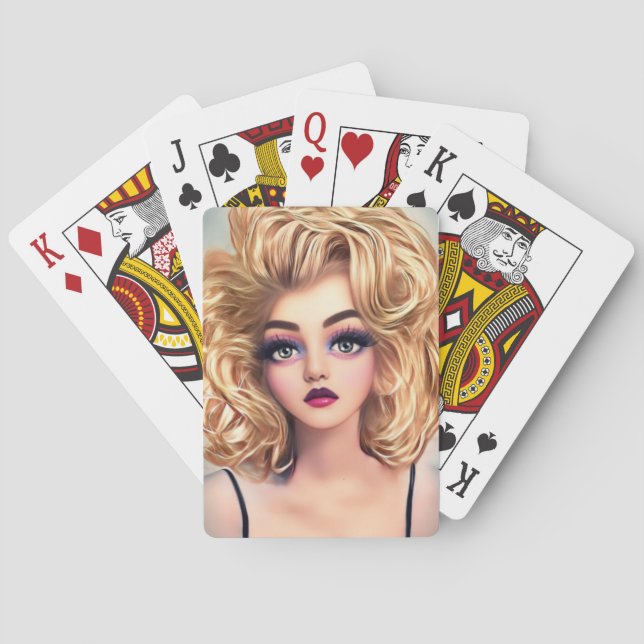Marilyn Monroe art Playing Cards (Back)
