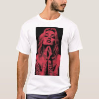 Marilyn Monroe Vinyl Lettering T-shirtDescription: