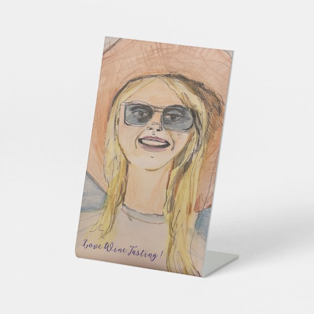 Marilyn Pedestal Sign, 4" X 6" Pedestal Sign (Front)