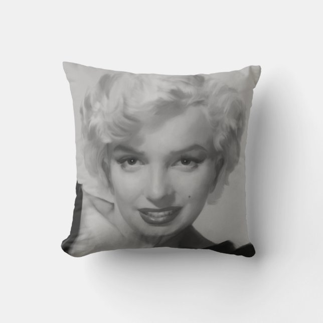 Marilyn the Look Throw Pillow (Front)