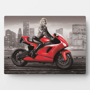 Marilyn's Motorcycle Plaque