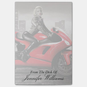 Marilyn's Motorcycle Post-it Notes