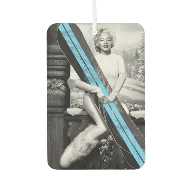 Marilyn's Snowboard Car Air Freshener (Front)