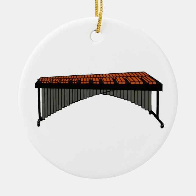 Marimba Design Graphic 1 Ceramic Ornament (Front)