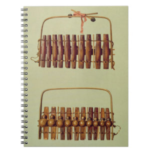 Marimba, front and back views, South African, from Notebook
