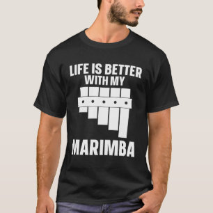 Marimba Instrument With Marimba T-Shirt