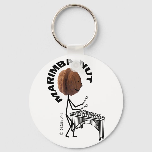 Marimba Nut Keychain (Front)