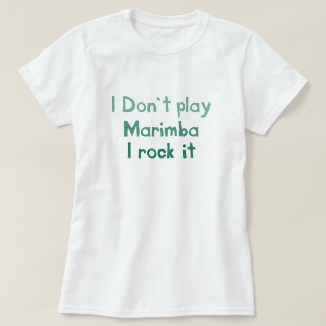Marimba Rock It T-shirt - Ladies (Design Front)