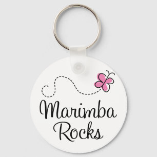 Marimba Rocks music Keychain