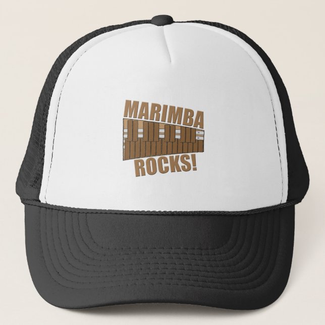 Marimba Rocks! Trucker Hat (Front)