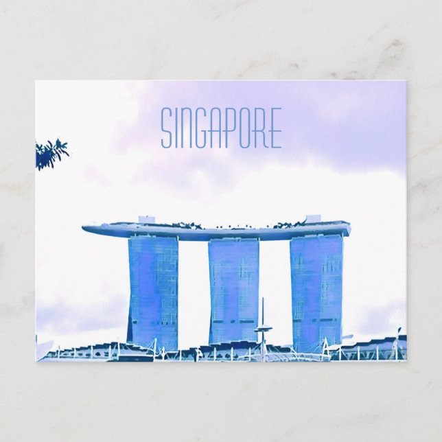 Marina Bay Sands Singapore travel Postcard (Front)