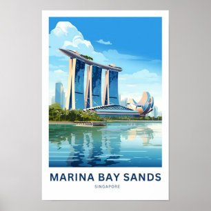 Marina Bay Sands Singapore Travel Print