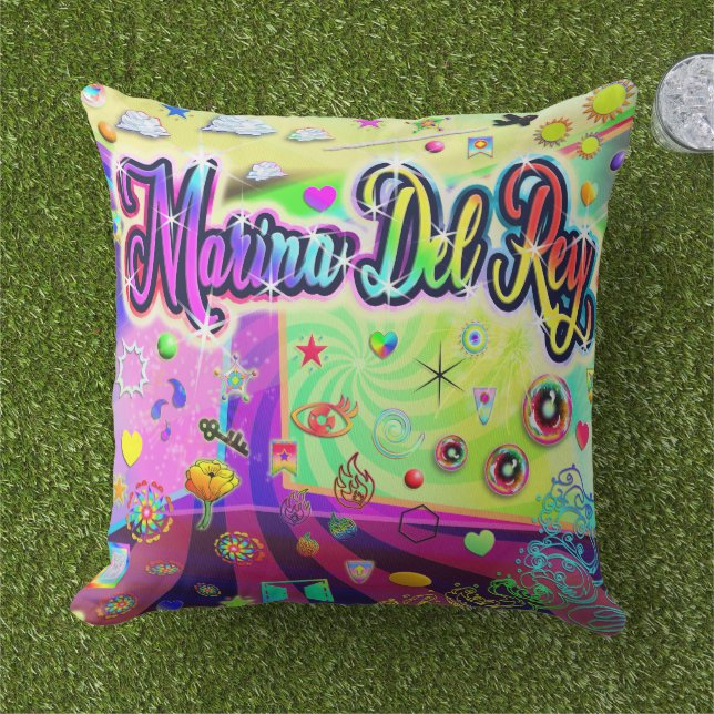 Marina Del Rey Cool Energy Pillow (Grass)
