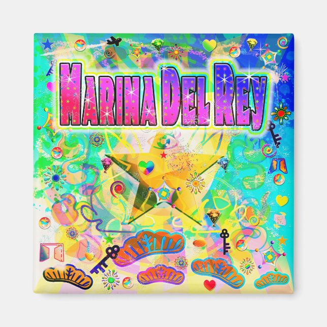 Marina Del Rey Epoch Hour Magnet (Front)