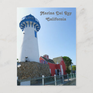 Marina Del Rey Lighthouse Postcard! Postcard